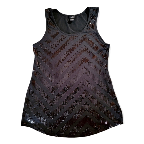 Rue 21 Black Sequin Tank - Picture 1 of 1